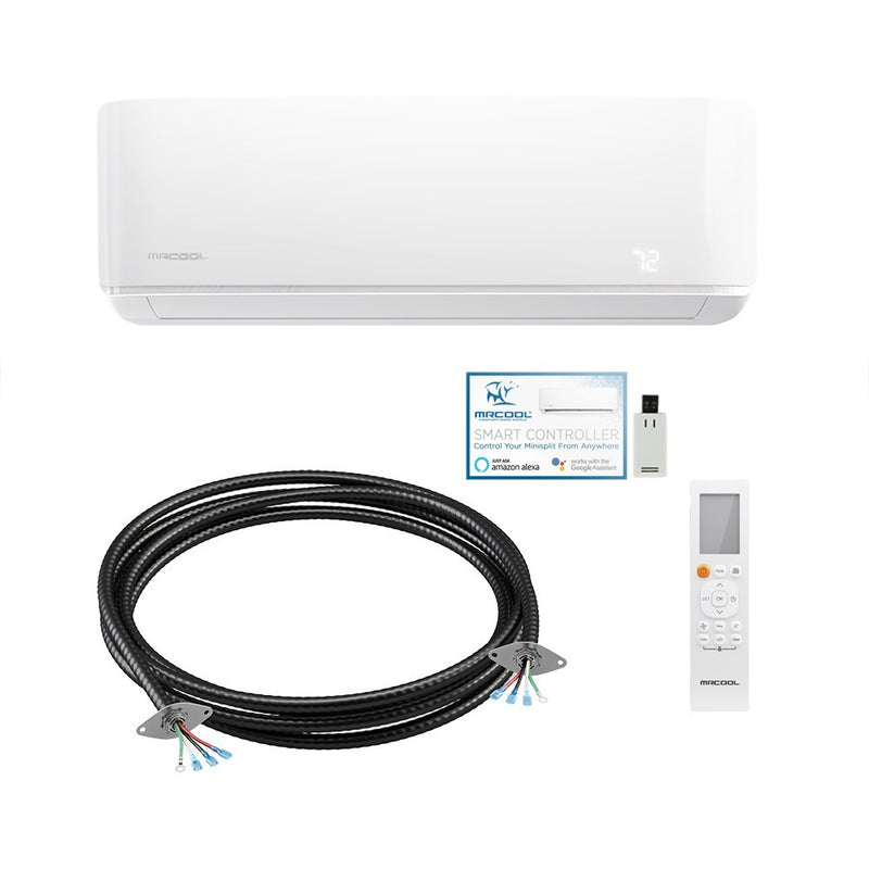 30k BTU 21.5 SEER Multi-Zone MrCool DIY 2 Zone Ductless Heat Pump Split System 4th Generation - 12k+18k