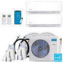 27k BTU 22 SEER Multi-Zone MrCool DIY 2 Zone Ductless Heat Pump Split System 4th Generation - 12k+18k