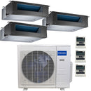 30k BTU 22.5 SEER MrCool Olympus Ductless Heat Pump Split System - 3 Zone Concealed Duct - 9k+9k+12k