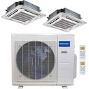 36k BTU 22.5 SEER MrCool Olympus Ductless Heat Pump Split System - 2 Zone Ceiling Cassette - 18k+24k