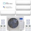 36k BTU 22.5 SEER MrCool Olympus Ductless Heat Pump Split System - 4 Zone Wall Mounted - 9k+9k+9k+9k