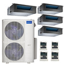 39k BTU 22.4 SEER MrCool Olympus Ductless Heat Pump Split System - 4 Zone Concealed Duct - 9k+9k+9k+12k