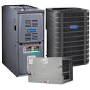 4 Ton 14.5 SEER 110k BTU 80% AFUE Variable Speed MrCool Signature Central Heat Pump & Gas Split System - Horizontal
