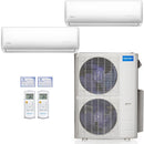 42k BTU 22.4 SEER MrCool Olympus Ductless Heat Pump Split System - 2 Zone Wall Mounted - 18k+24k