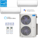 42k BTU 22.4 SEER MrCool Olympus Ductless Heat Pump Split System - 2 Zone Wall Mounted - 18k+24k