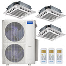 42k BTU 22.4 SEER MrCool Olympus Ductless Heat Pump Split System - 3 Zone Ceiling Cassette - 12k+12k+18k