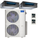 48k BTU 22.4 SEER MrCool Olympus Ductless Heat Pump Split System - 2 Zone Concealed Duct - 18k+24k