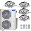 48k BTU 22.4 SEER MrCool Olympus Ductless Heat Pump Split System - 4 Zone Ceiling Cassette - 12k+12k+12k+18k