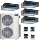 48k BTU 22.4 SEER MrCool Olympus Ductless Heat Pump Split System - 4 Zone Concealed Duct - 9k+9k+9k+24k