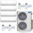 48k BTU 22.4 SEER MrCool Olympus Ductless Heat Pump Split System - 4 Zone Wall Mounted - 9k+9k+12k+18k