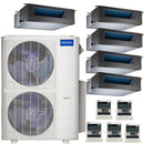 48k BTU 22.4 SEER MrCool Olympus Ductless Heat Pump Split System - 5 Zone Concealed Duct - 9k+9k+9k+9k+12k