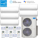 48k BTU 22.4 SEER MrCool Olympus Ductless Heat Pump Split System - 5 Zone Wall Mounted - 9k+9k+9k+9k+12k